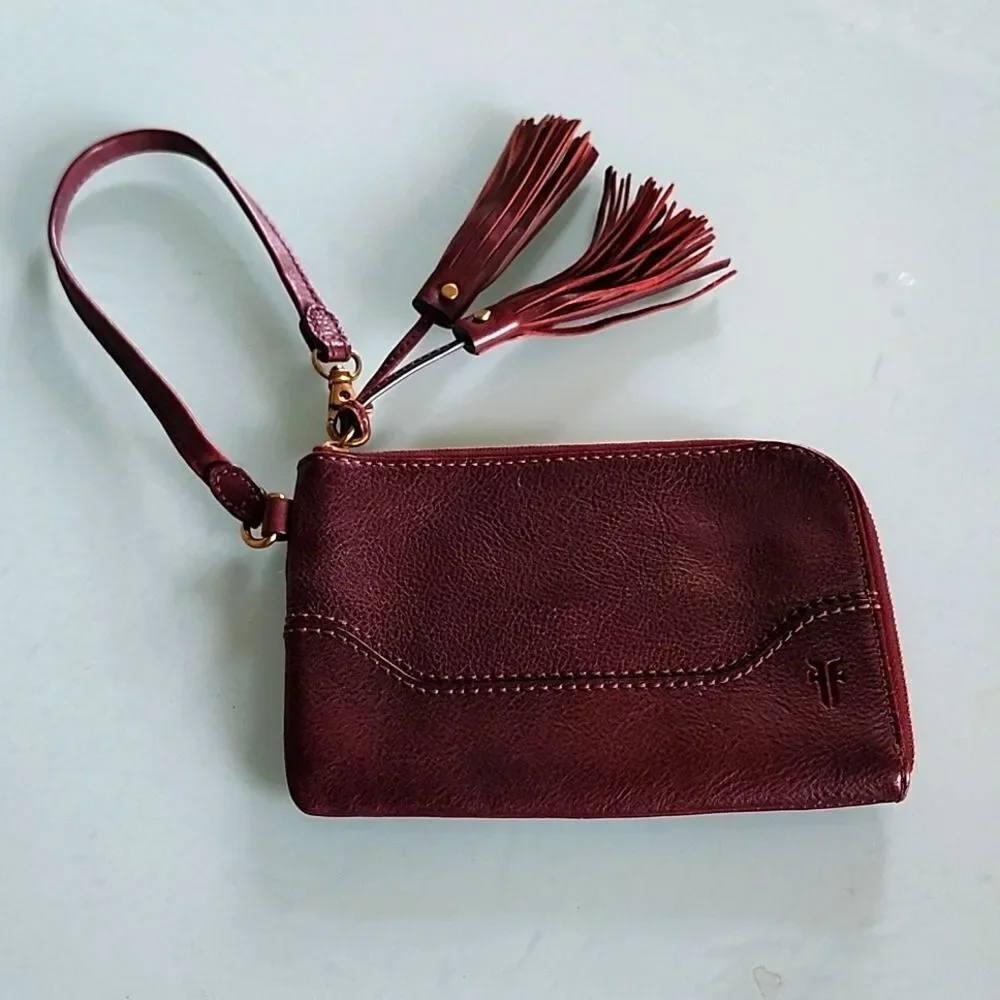 Frye Leather Western Wristlet/Wallet Festival Coastal Cowgirl
